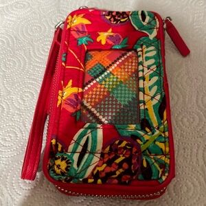 Vera Bradley cell phone wristlet wallet